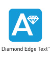 Diamond Edge Text