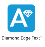 Diamond Edge Text logo